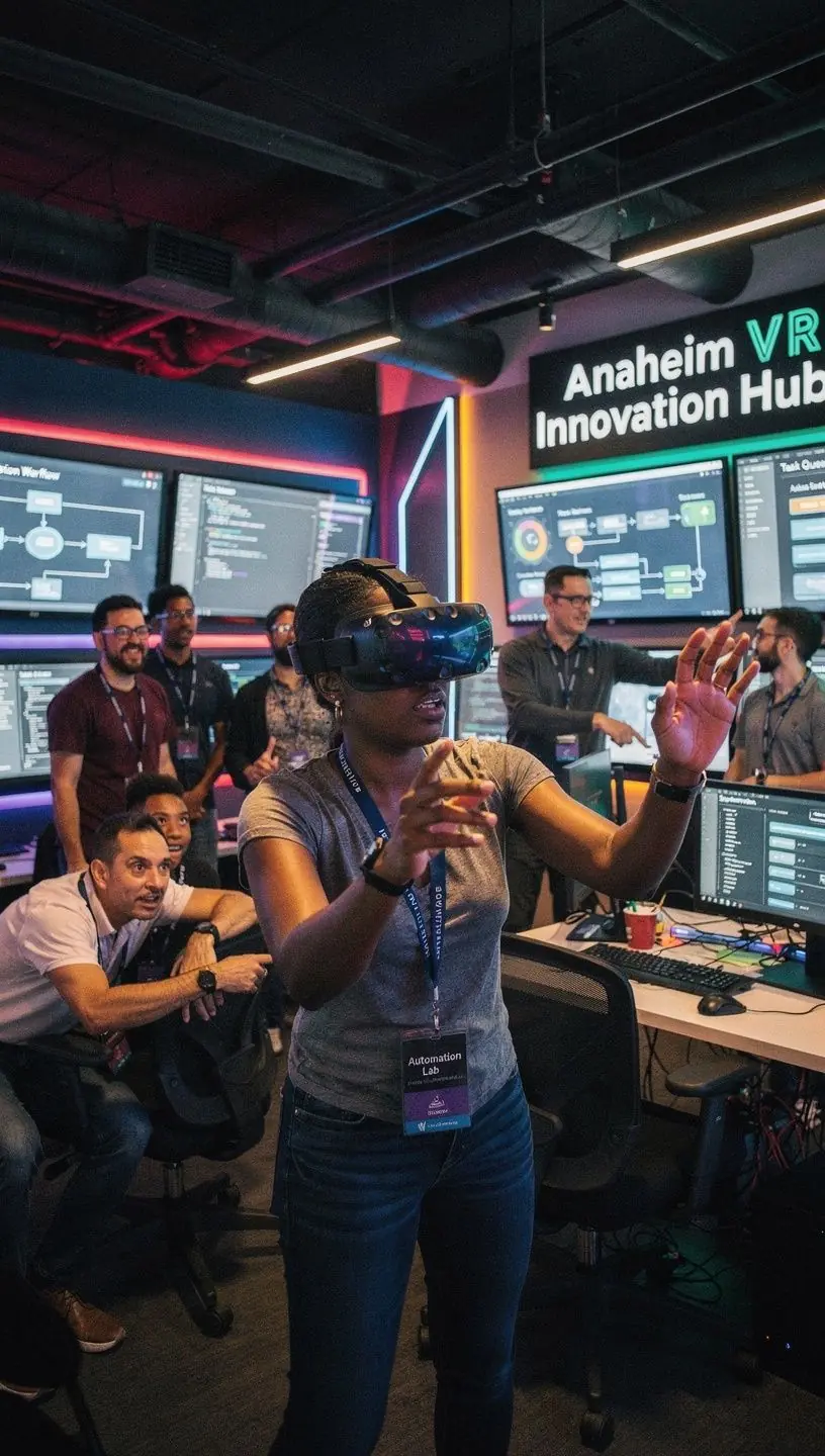 Modern office environment with collaborative spaces